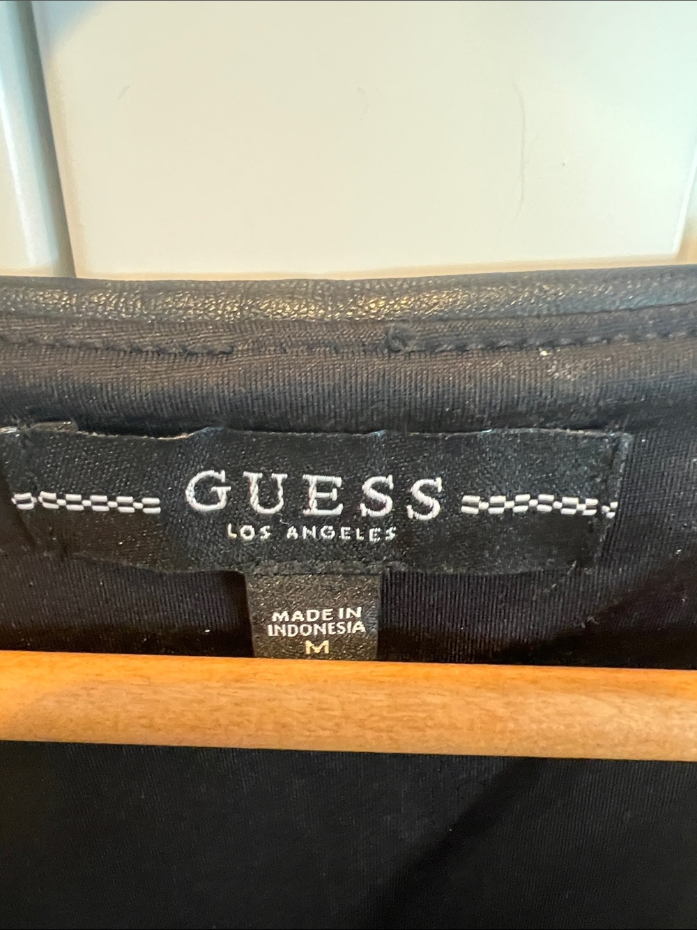 NWT Guess Black Faux Leather Zip-Front Romper - Picture 2 of 12
